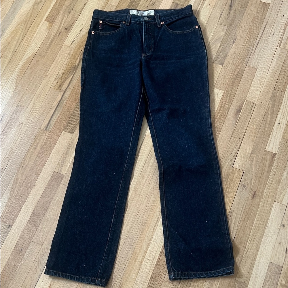 Guess Women's Dark Blue Straight Leg Jeans